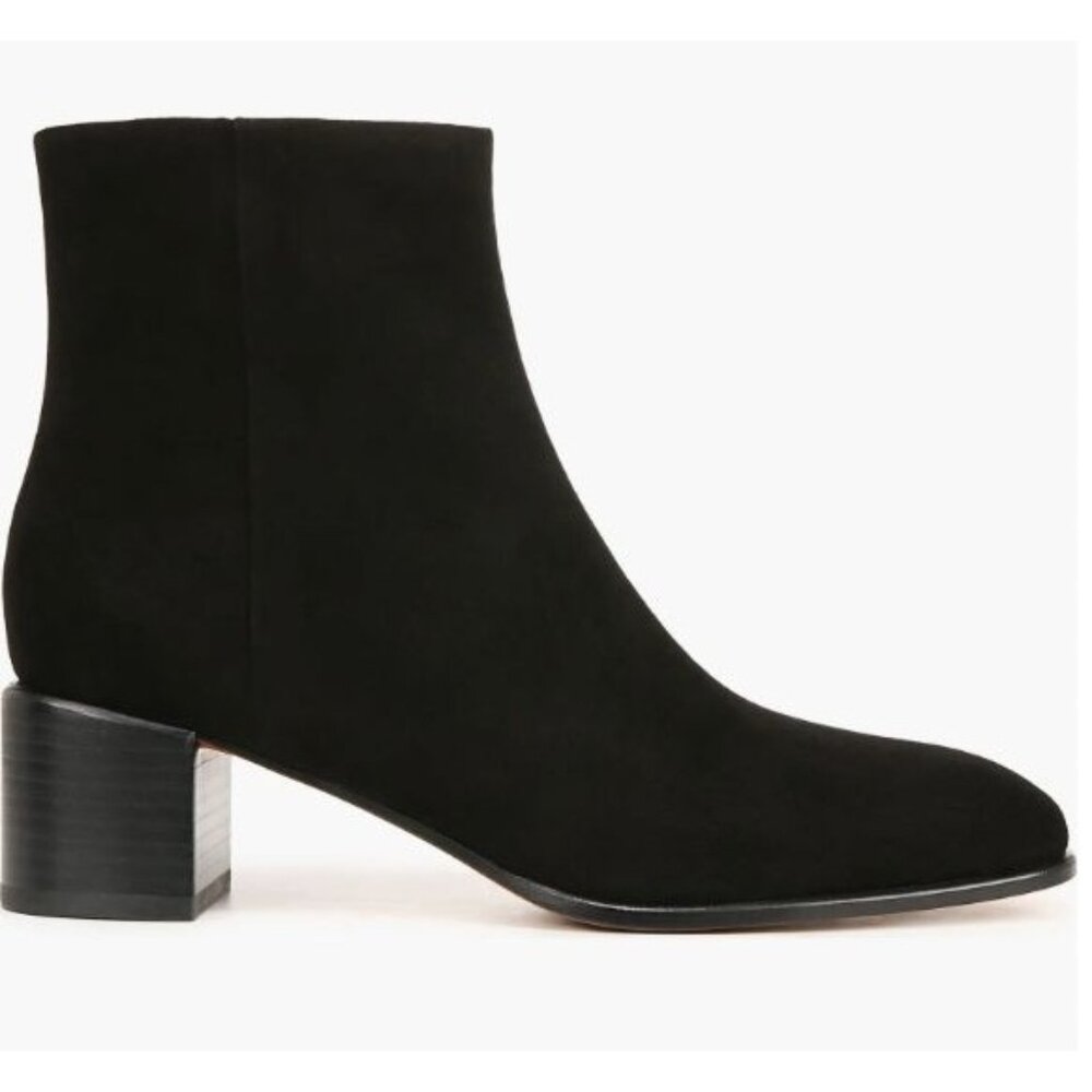 NEW Vince Arabel Ankle Boot Women's US 8 EU 38.5 Black Suede Leather $395 [jb]